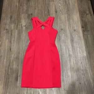 Guess pink scuba dress size 2